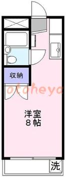 楽器ピアノ可相談 の 賃貸物件 1K 5.3万円の図面１