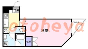 楽器ピアノ可相談 の 賃貸物件 1K 8.5万円の図面１