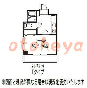 楽器ピアノ可相談 の 賃貸物件 1K 9.3万円の図面１