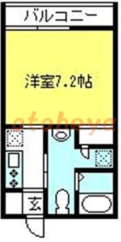 楽器ピアノ可相談 の 賃貸物件 1K 6.8万円の図面１