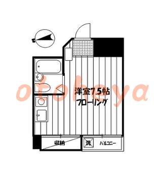楽器ピアノ可相談 の 賃貸物件 1R 5.6万円の図面１