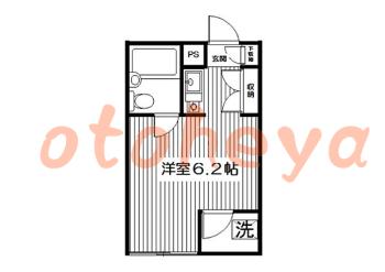 楽器ピアノ可相談 の 賃貸物件 1R 5.1万円の図面１