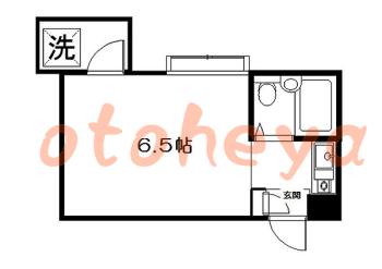 楽器ピアノ可相談 の 賃貸物件 1R 4.9万円の図面１