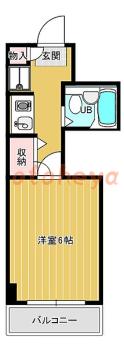 楽器ピアノ可相談 の 賃貸物件 1K 4万円の図面１