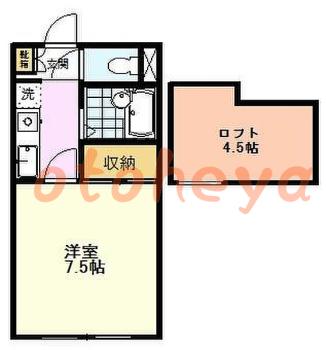楽器ピアノ可相談 の 賃貸物件 1K 6.7万円の図面１
