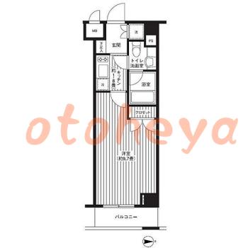 楽器ピアノ可相談 の 賃貸物件 1K 11.4万円の図面１