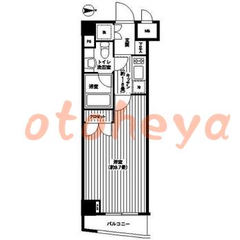 楽器ピアノ可相談 の 賃貸物件 1K 11.2万円の図面１