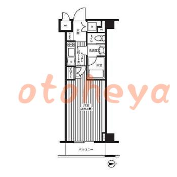 楽器ピアノ可相談 の 賃貸物件 1K 12.6万円の図面１