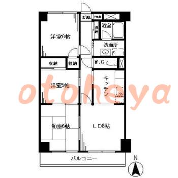 楽器ピアノ可相談 の 賃貸物件 3LDK 12万円の図面１