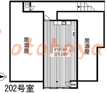 楽器ピアノ可相談 の 賃貸物件  6.6万円の図面１
