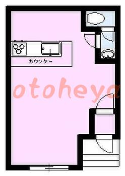楽器ピアノ可相談 の 賃貸物件  8万円の図面１