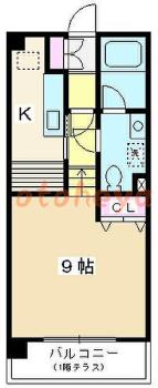 楽器ピアノ可相談 の 賃貸物件 1K 6.9万円の図面１