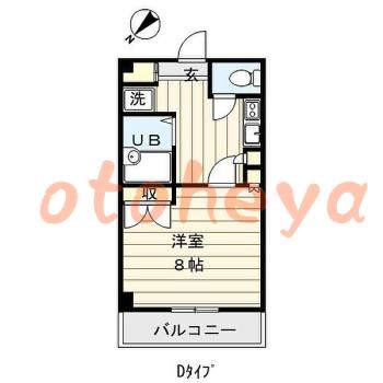 楽器ピアノ可相談 の 賃貸物件 1K 7万円の図面１