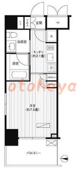 楽器ピアノ可相談 の 賃貸物件 1K 10万円の図面１