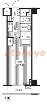 楽器ピアノ可相談 の 賃貸物件 1K 11.4万円の図面１