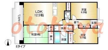 楽器ピアノ可相談 の 賃貸物件 3LDK 19.2万円の図面１