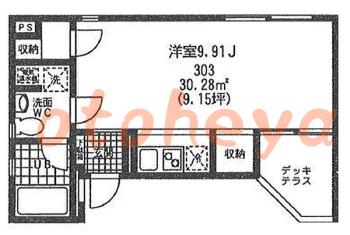 楽器ピアノ可相談 の 賃貸物件 1R 8.5万円の図面１