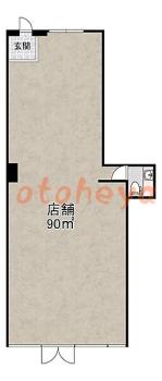 楽器ピアノ可相談 の 賃貸物件  55万円の図面１