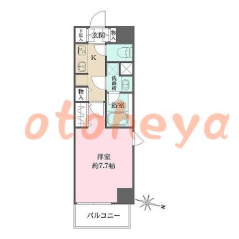 楽器ピアノ可相談 の 賃貸物件 1K 11.9万円の図面１
