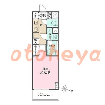 楽器ピアノ可相談 の 賃貸物件 1K 12.1万円の図面１