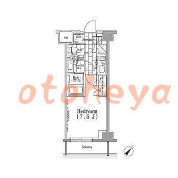 楽器ピアノ可相談 の 賃貸物件 1K 11.8万円の図面１