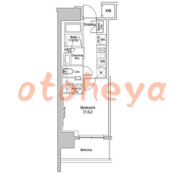 楽器ピアノ可相談 の 賃貸物件 1K 11.3万円の図面１