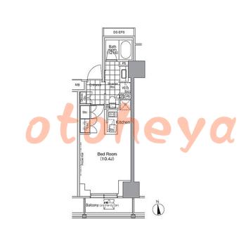 楽器ピアノ可相談 の 賃貸物件 1R 13.7万円の図面１