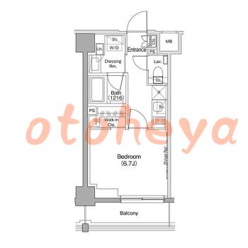 楽器ピアノ可相談 の 賃貸物件 1K 11.8万円の図面１