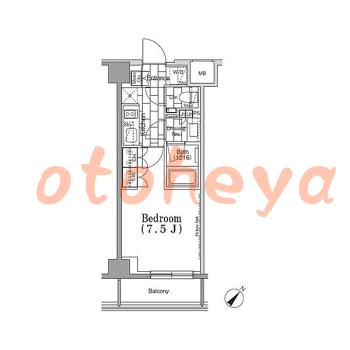 楽器ピアノ可相談 の 賃貸物件 1K 11.9万円の図面１