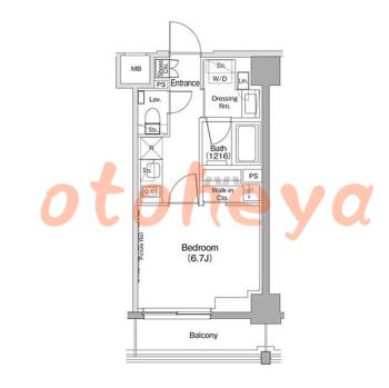 楽器ピアノ可相談 の 賃貸物件 1K 11.8万円の図面１