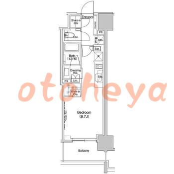 楽器ピアノ可相談 の 賃貸物件 1R 12.2万円の図面１