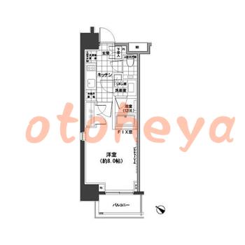 楽器ピアノ可相談 の 賃貸物件 1K 13.7万円の図面1