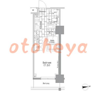 楽器ピアノ可相談 の 賃貸物件 1K 12.6万円の図面１