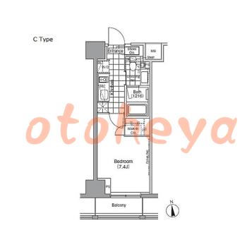 楽器ピアノ可相談 の 賃貸物件 1K 13.2万円の図面1