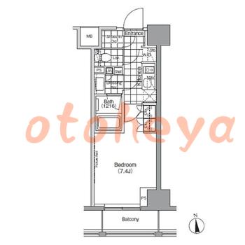 楽器ピアノ可相談 の 賃貸物件 1K 13.2万円の図面1