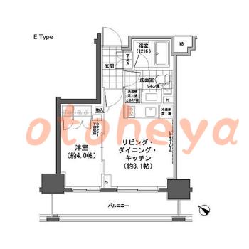 楽器ピアノ可相談 の 賃貸物件 1LDK 14.9万円の図面１