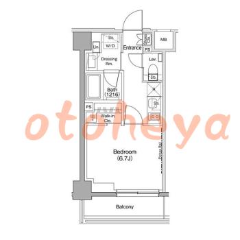 楽器ピアノ可相談 の 賃貸物件 1K 11.8万円の図面１
