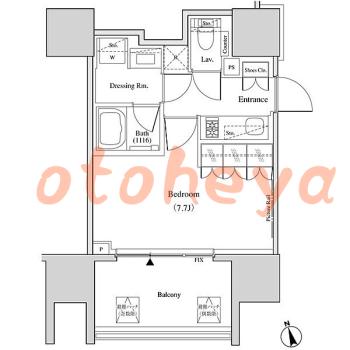 楽器ピアノ可相談 の 賃貸物件 1K 12.1万円の図面１