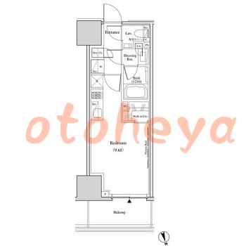 楽器ピアノ可相談 の 賃貸物件 1R 11.4万円の図面１