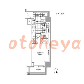 楽器ピアノ可相談 の 賃貸物件 1K 14万円の図面1