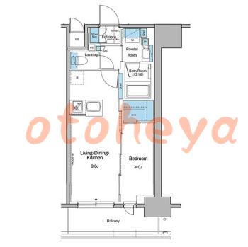 楽器ピアノ可相談 の 賃貸物件 1LDK 19.5万円の図面１