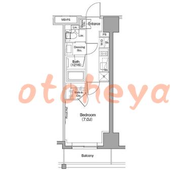 楽器ピアノ可相談 の 賃貸物件 1K 13.6万円の図面1