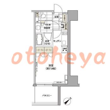 楽器ピアノ可相談 の 賃貸物件 1R 15万円の図面１
