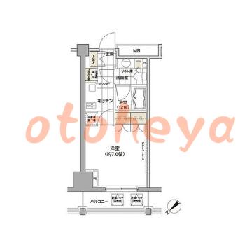 楽器ピアノ可相談 の 賃貸物件 1K 13.9万円の図面１