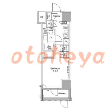 楽器ピアノ可相談 の 賃貸物件 1K 13.4万円の図面１