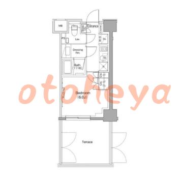 楽器ピアノ可相談 の 賃貸物件 1K 12.3万円の図面１