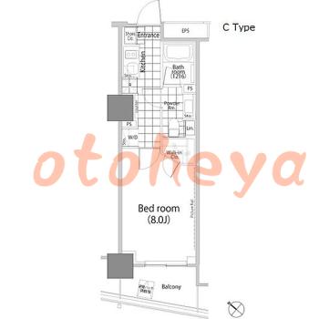 楽器ピアノ可相談 の 賃貸物件 1K 16万円の図面１
