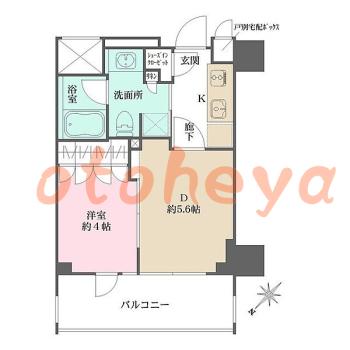 楽器ピアノ可相談 の 賃貸物件 1DK 15万円の図面１