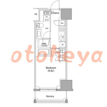 楽器ピアノ可相談 の 賃貸物件 1K 11.3万円の図面１