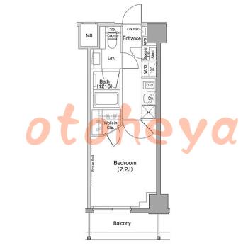 楽器ピアノ可相談 の 賃貸物件 1K 14万円の図面１